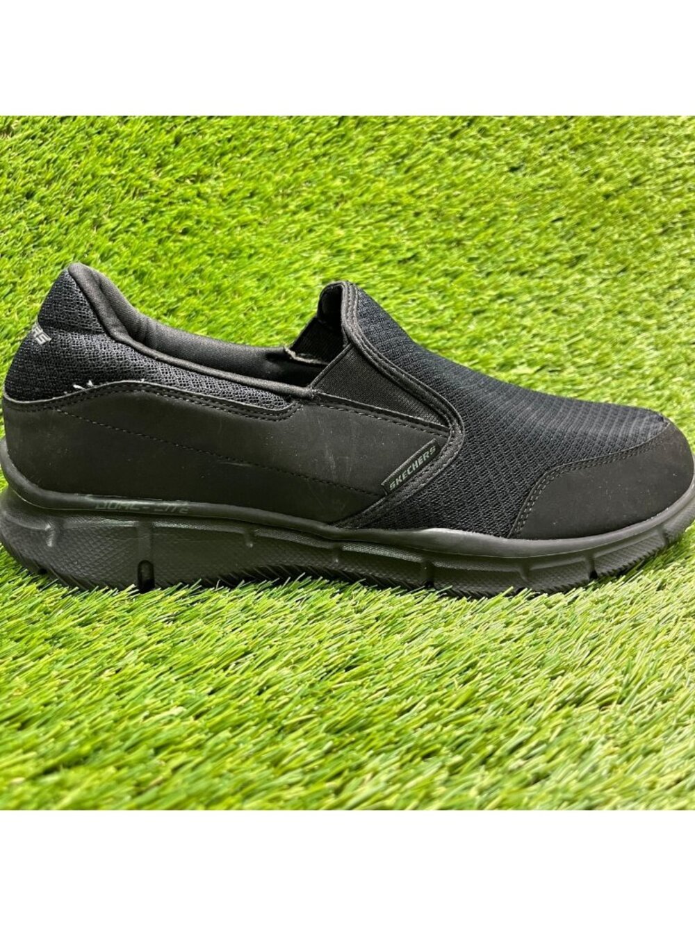 Skechers Equalizer Persistent Mens Size 12 Black Athletic Slip-On Shoes Sneakers